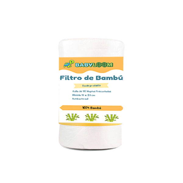 Filtro de Bambú Biodegradable Babyloom - Rollo x 100