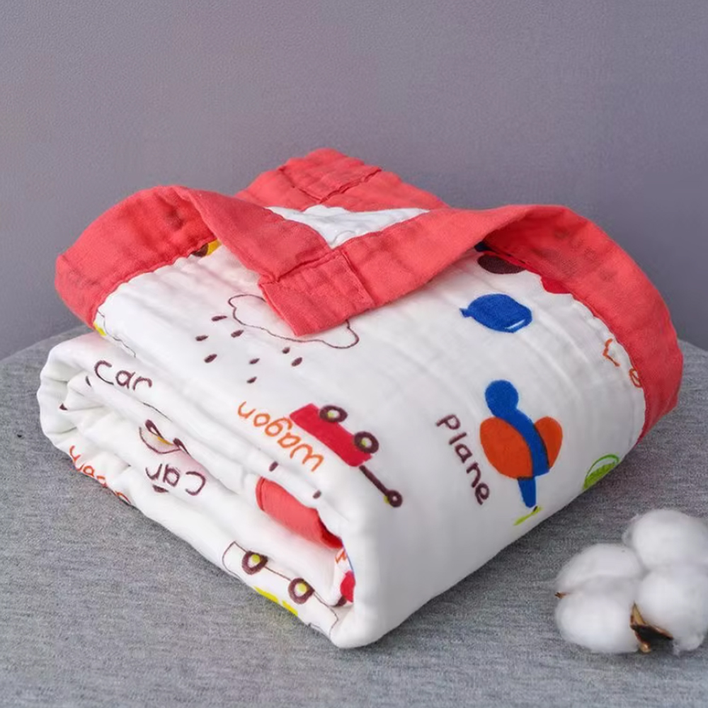Manta de Muselina para Bebé 100% Algodón 6 Capas